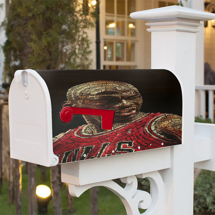 Michael Jordan Typhograpy Magnetic Mailbox Cover 18" X 21" Outdoor Decor
