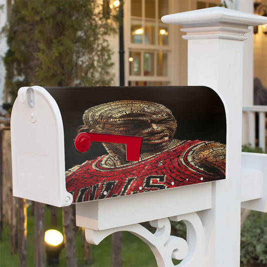 Michael Jordan Typhograpy Magnetic Mailbox Cover 18" X 21" Outdoor Decor