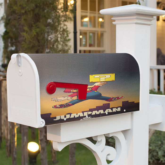 Micheal Jordan Super Mario Supreme Magnetic Mailbox Cover 18" X 21" Outdoor Decor