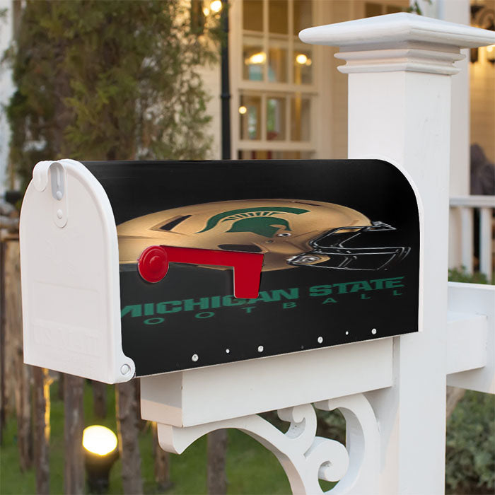 Michigan State Football Magnetic Mailbox Cover 18" X 21" Outdoor Decor