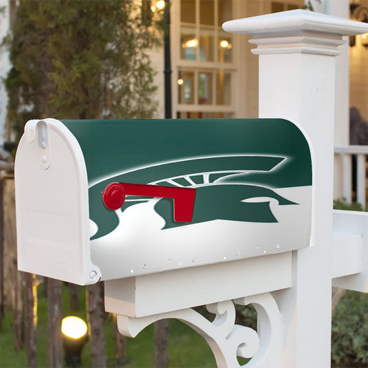 Michigan State Helm Logo Magnetic Mailbox Cover 18" X 21" Outdoor Decor
