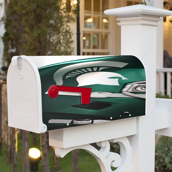 Michigan State Helmet Magnetic Mailbox Cover 18" X 21" Outdoor Decor