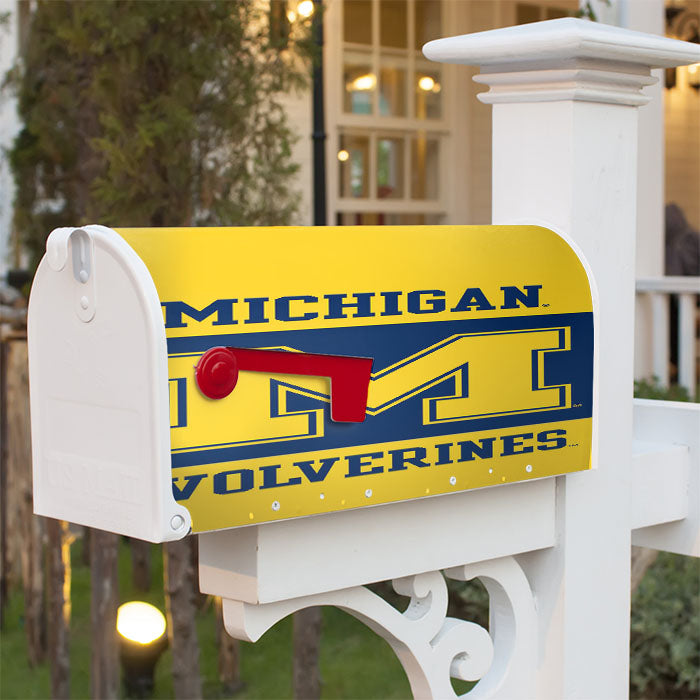 Michigan Wolverines Mobile Wallpaper Magnetic Mailbox Cover 18" X 21" Outdoor Decor