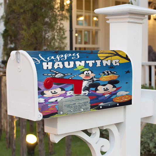 Mickey And Friends Halloween Magnetic Mailbox Cover 18" X 21" Outdoor Decor