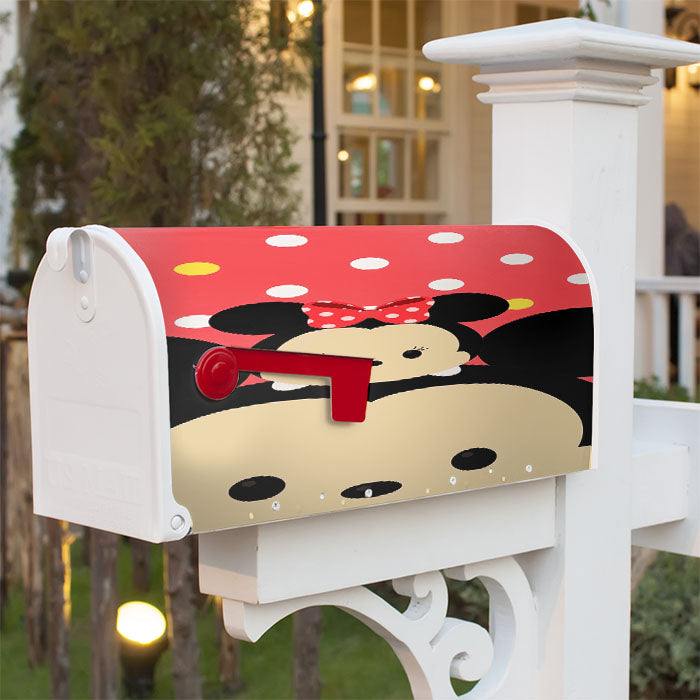 Mickey And Minnie Mouse Tsum-Tsum Magnetic Mailbox Cover 18" X 21" Outdoor Decor