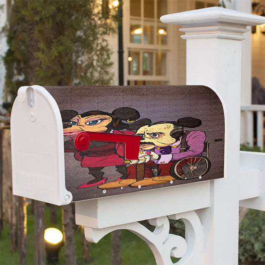 Mickey Mouse Old Age Canvas Painting Magnetic Mailbox Cover 18" X 21" Outdoor Decor