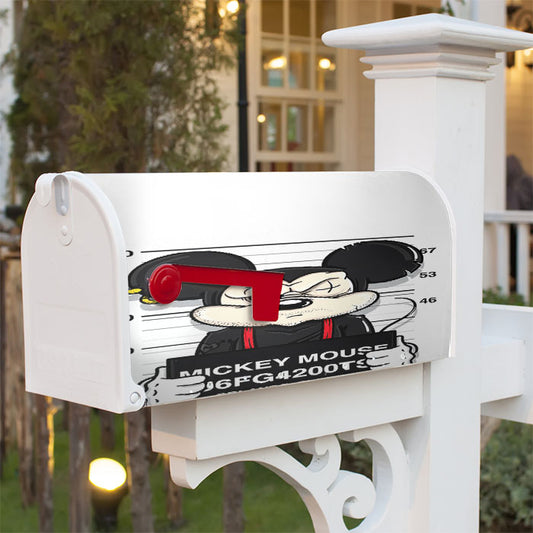 Mickey Mouse On Jail Magnetic Mailbox Cover 18" X 21" Outdoor Decor