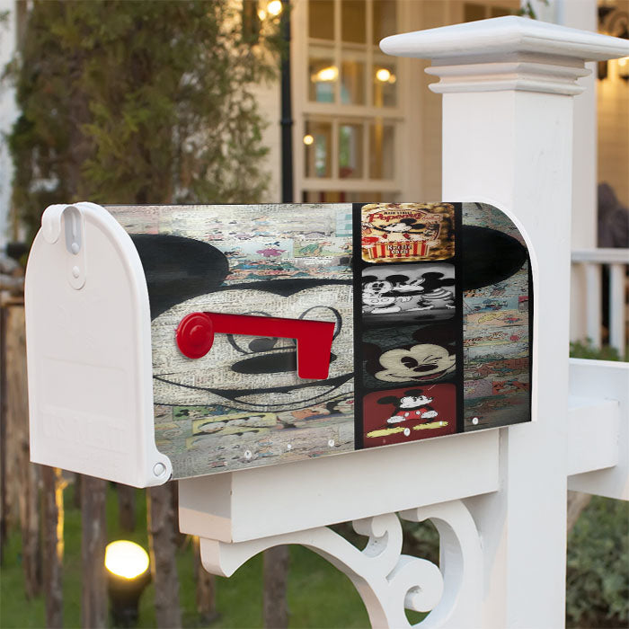 Mickey Mouse Paper Magnetic Mailbox Cover 18" X 21" Outdoor Decor