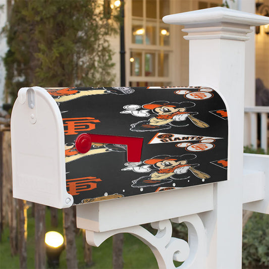 Mickey Mouse San Francisco Giants Magnetic Mailbox Cover 18" X 21" Outdoor Decor