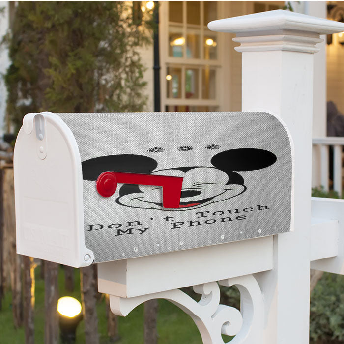 Mickey Mouse Saying Dont Touch My Magnetic Mailbox Cover 18" X 21" Outdoor Decor