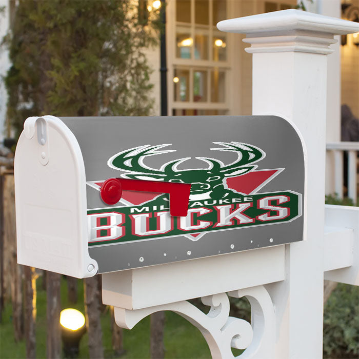 Milwaikee Bucks Basketball Magnetic Mailbox Cover 18" X 21" Outdoor Decor