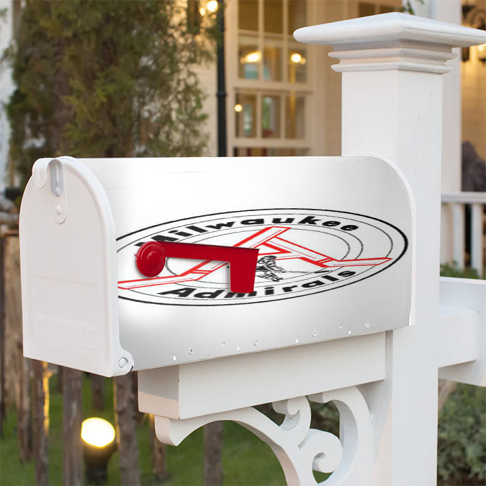 Milwaukee Admirals Symbol Magnetic Mailbox Cover 18" X 21" Outdoor Decor