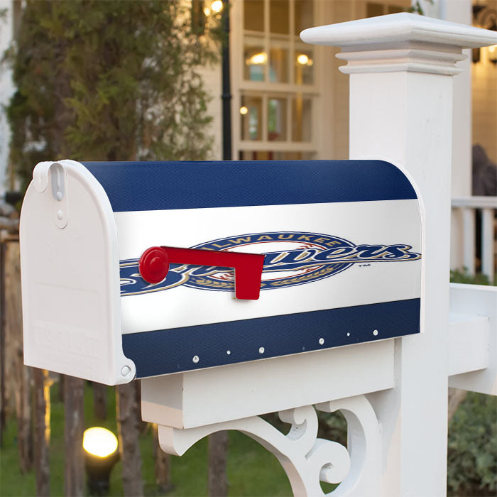 Milwaukee Brewers Baseball Magnetic Mailbox Cover 18" X 21" Outdoor Decor