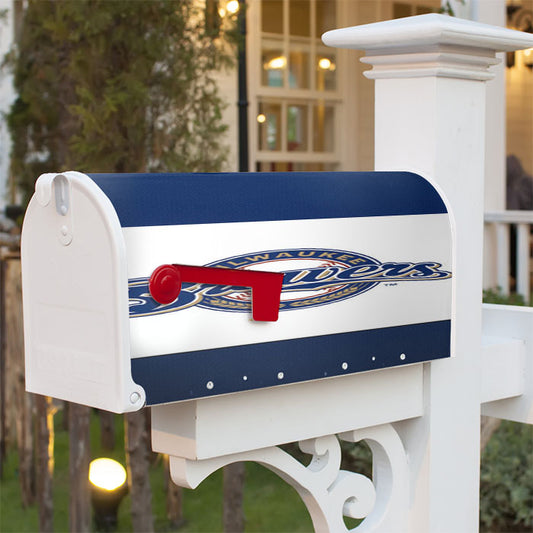 Milwaukee Brewers Baseball Magnetic Mailbox Cover 18" X 21" Outdoor Decor
