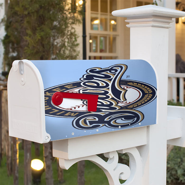 Milwaukee Brewers Symbol Magnetic Mailbox Cover 18" X 21" Outdoor Decor