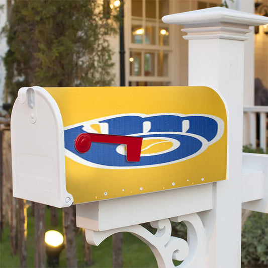 Milwaukee Brewers Yellow Magnetic Mailbox Cover 18" X 21" Outdoor Decor