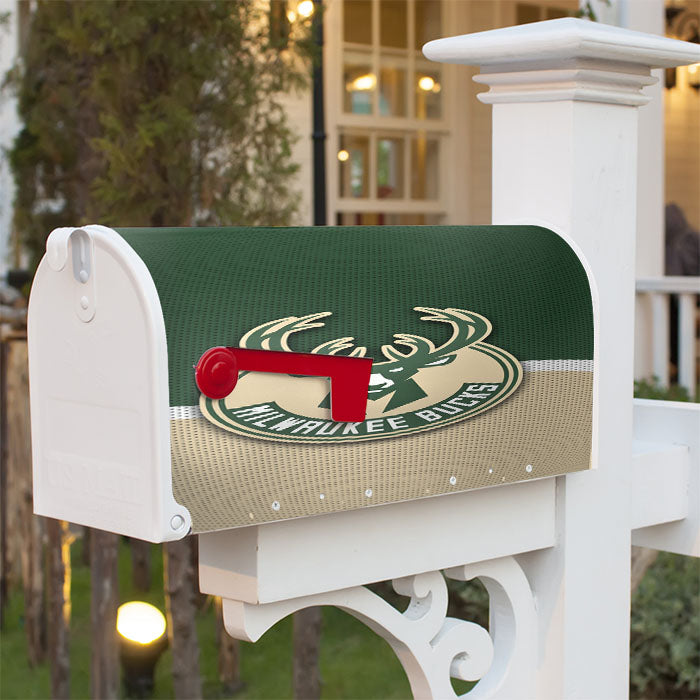 Milwaukee Bucks Basketball Team Logo Magnetic Mailbox Cover 18" X 21" Outdoor Decor
