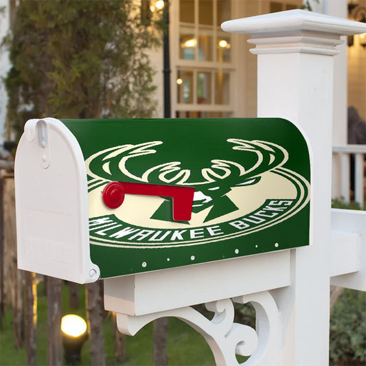 Milwaukee Bucks Green Magnetic Mailbox Cover 18" X 21" Outdoor Decor