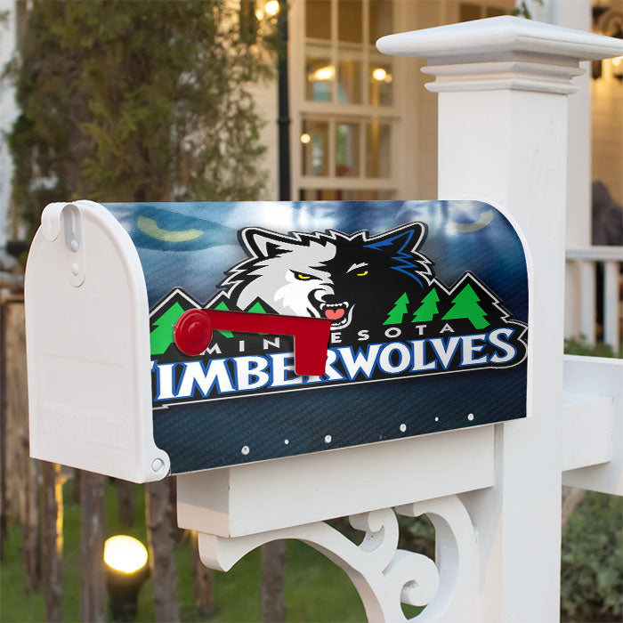 Minnesota Timberwoes Magnetic Mailbox Cover 18" X 21" Outdoor Decor