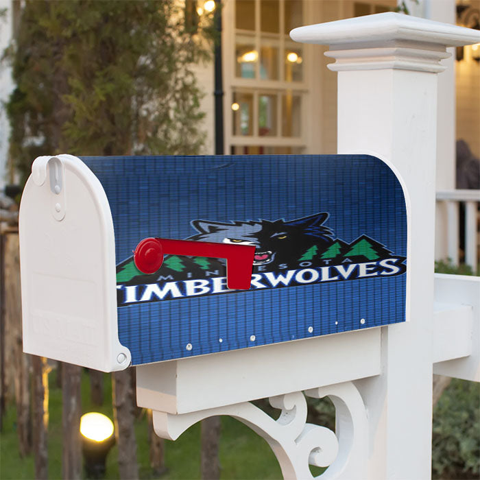 Minnesota Timberwolves Basketball Magnetic Mailbox Cover 18" X 21" Outdoor Decor