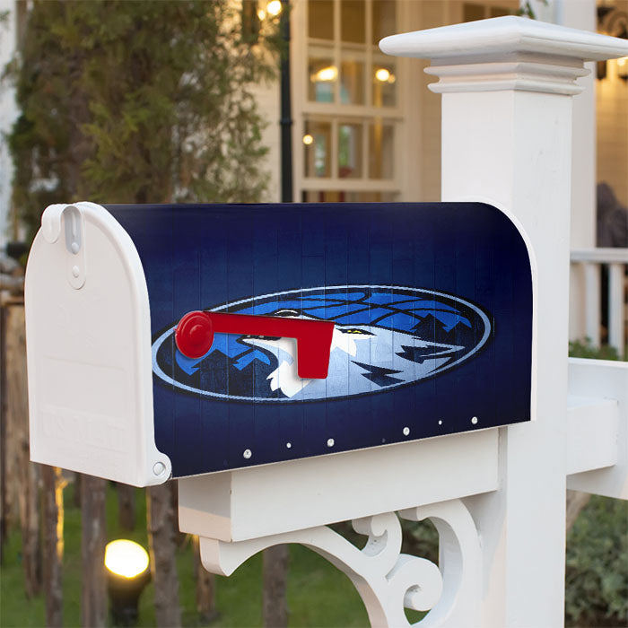 Minnesota Timberwolves Hardwood Magnetic Mailbox Cover 18" X 21" Outdoor Decor