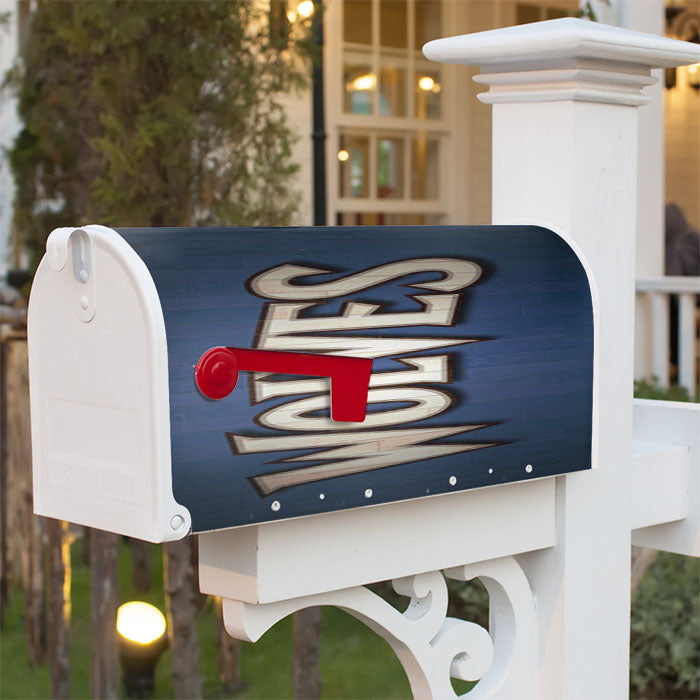 Minnesota Timberwolves Text Magnetic Mailbox Cover 18" X 21" Outdoor Decor