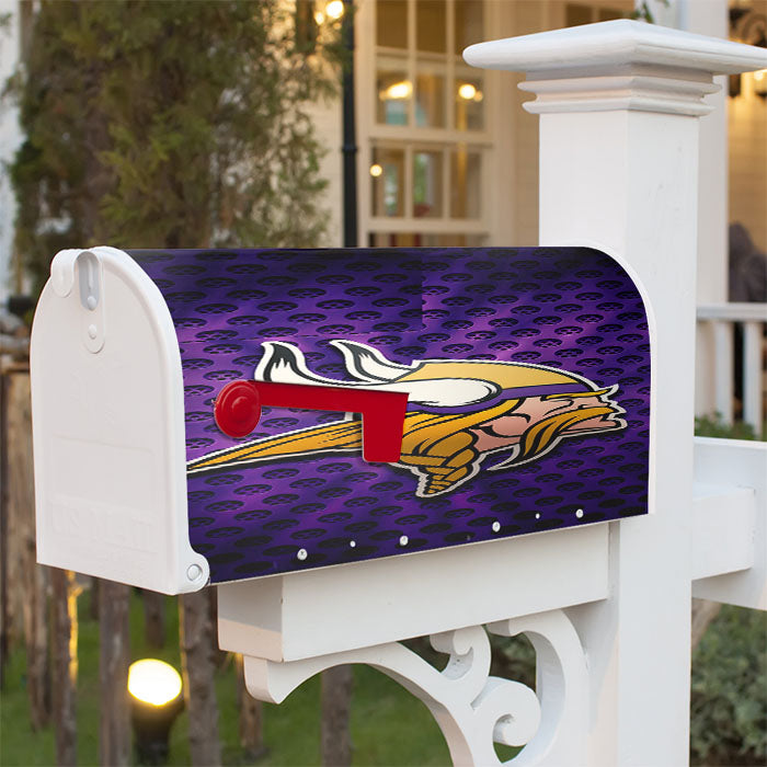Minnesota Vikings 1 Magnetic Mailbox Cover 18" X 21" Outdoor Decor