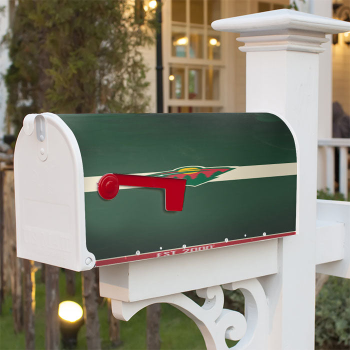 Minnesota Wild Est 2000 Magnetic Mailbox Cover 18" X 21" Outdoor Decor
