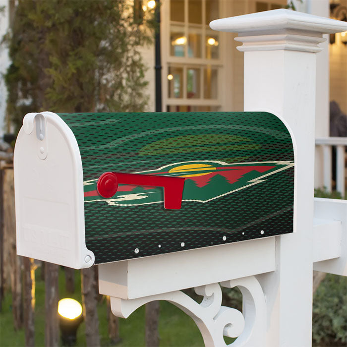 Minnesota Wild Symbol Magnetic Mailbox Cover 18" X 21" Outdoor Decor