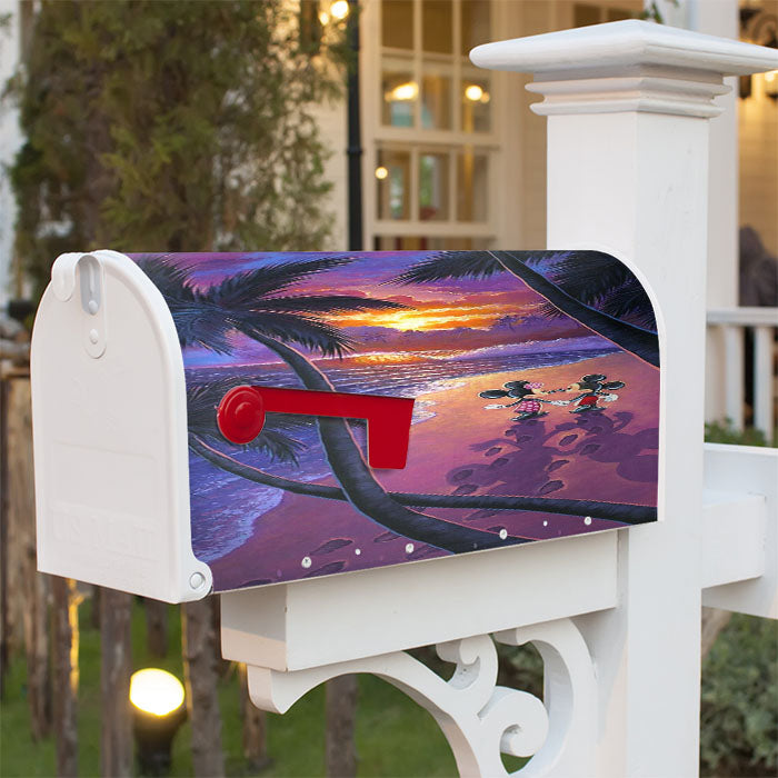 Minnie Mickey Mouse Romance Magnetic Mailbox Cover 18" X 21" Outdoor Decor