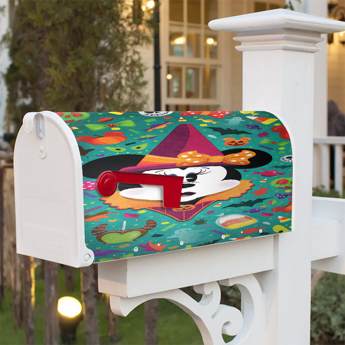 Minnie Mouse Halloween Magnetic Mailbox Cover 18" X 21" Outdoor Decor
