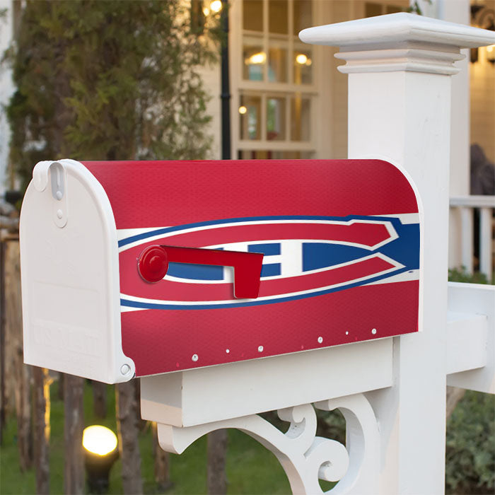 Montreal Canadiens Flag Magnetic Mailbox Cover 18" X 21" Outdoor Decor