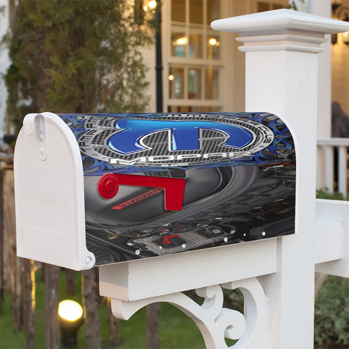 Mopar Crate Engine Magnetic Mailbox Cover 18" X 21" Outdoor Decor