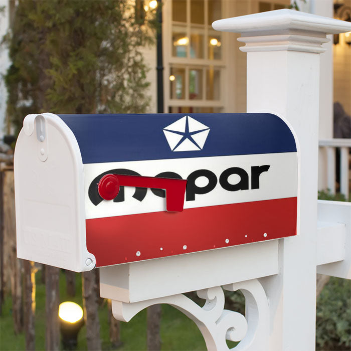 Mopar Flag Logo Magnetic Mailbox Cover 18" X 21" Outdoor Decor