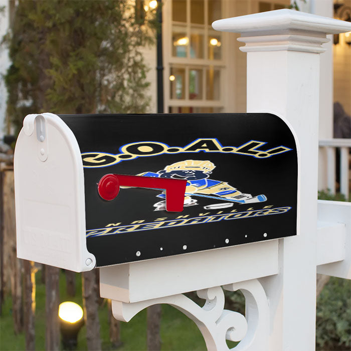 Nashville Predators Goal Magnetic Mailbox Cover 18" X 21" Outdoor Decor