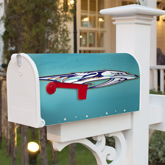 Nashville Predators Logo Magnetic Mailbox Cover 18" X 21" Outdoor Decor