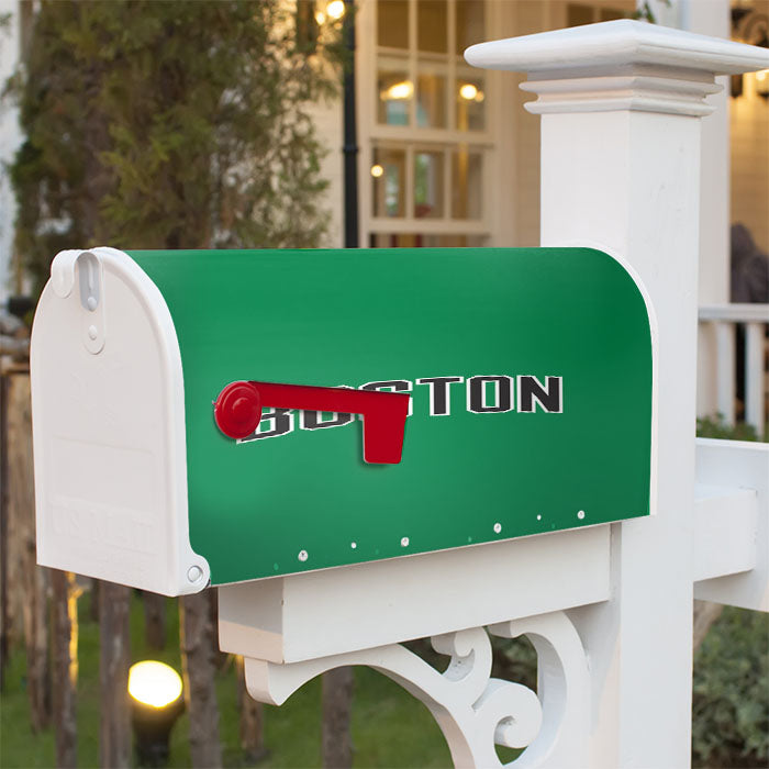 Nba - Boston Celtics Wallpaper Magnetic Mailbox Cover 18" X 21" Outdoor Decor