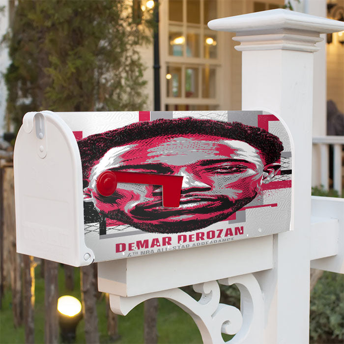 Nba All Star Demar Derozan Magnetic Mailbox Cover 18" X 21" Outdoor Decor