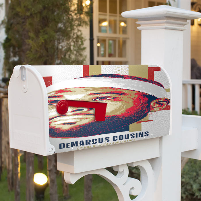 Nba All Star Demarcus Cousins Magnetic Mailbox Cover 18" X 21" Outdoor Decor