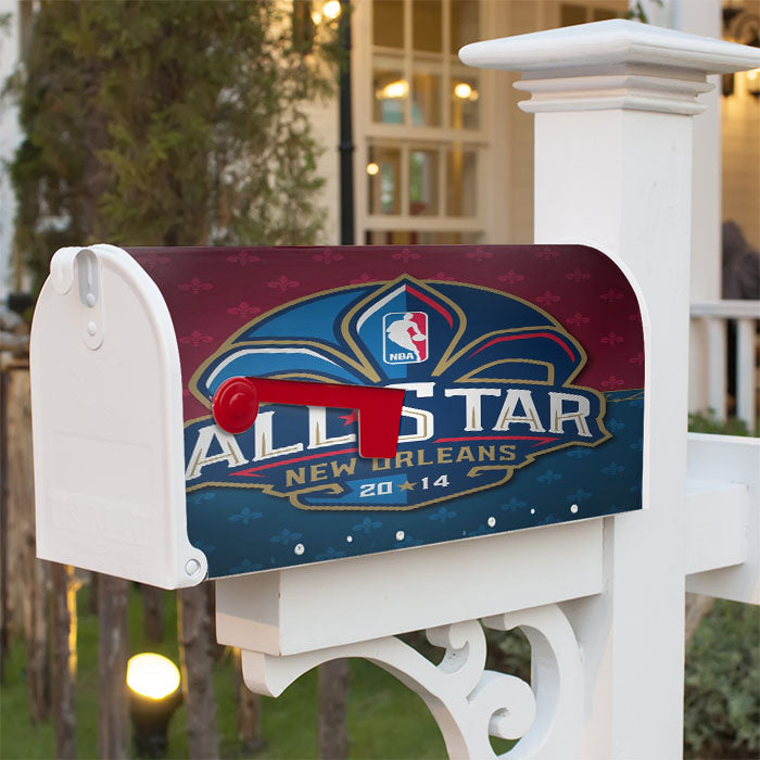 Nba All Star New Orleans Logo Magnetic Mailbox Cover 18" X 21" Outdoor Decor