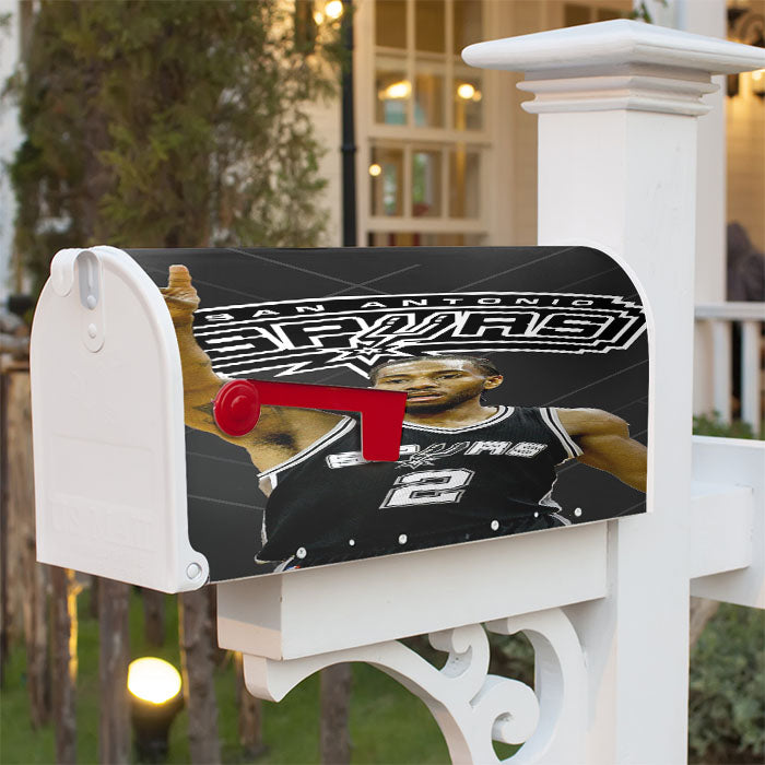 Nba Antonio Spurs Magnetic Mailbox Cover 18" X 21" Outdoor Decor