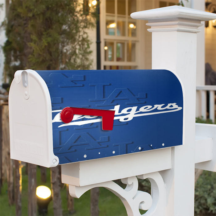 Nba La Dodgers Magnetic Mailbox Cover 18" X 21" Outdoor Decor