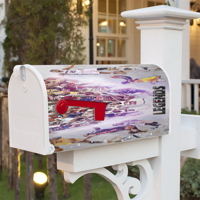 Nba Sport Legend Of All The Time Player Magnetic Mailbox Cover 18" X 21" Outdoor Decor