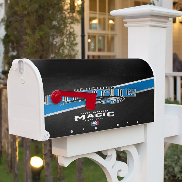Nba Team Orlando Magic Magnetic Mailbox Cover 18" X 21" Outdoor Decor