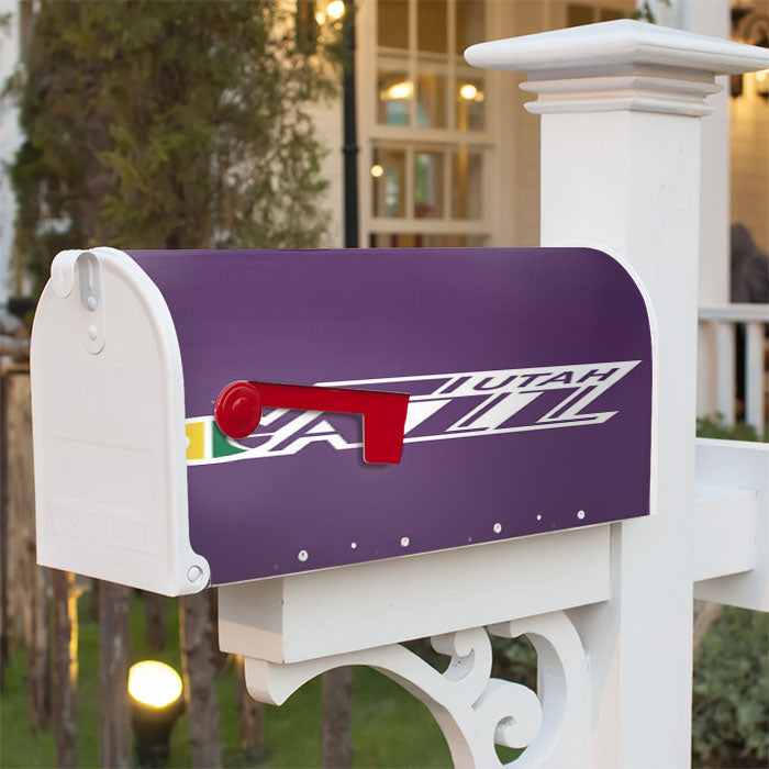 Nba Utah Jazz Magnetic Mailbox Cover 18" X 21" Outdoor Decor