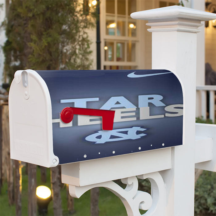 Nc Tar Heels Blues Magnetic Mailbox Cover 18" X 21" Outdoor Decor