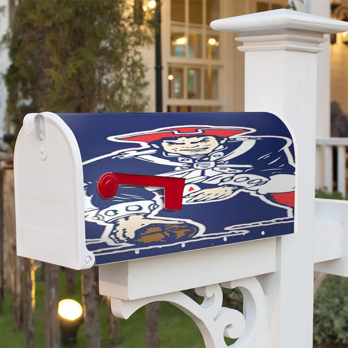 Ne Pats Logo Guy On Blue Magnetic Mailbox Cover 18" X 21" Outdoor Decor
