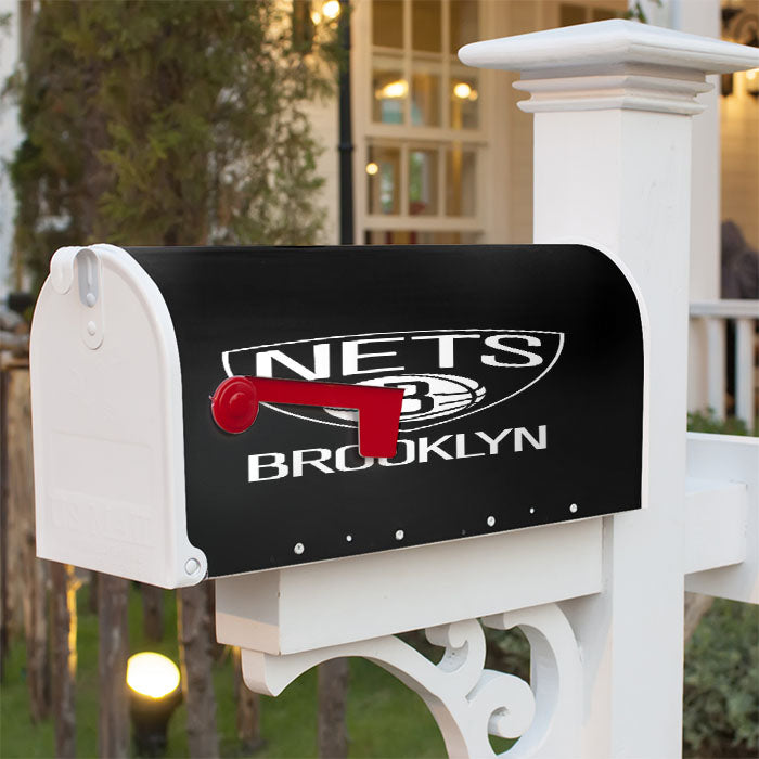 Nets Brooklyn Magnetic Mailbox Cover 18" X 21" Outdoor Decor