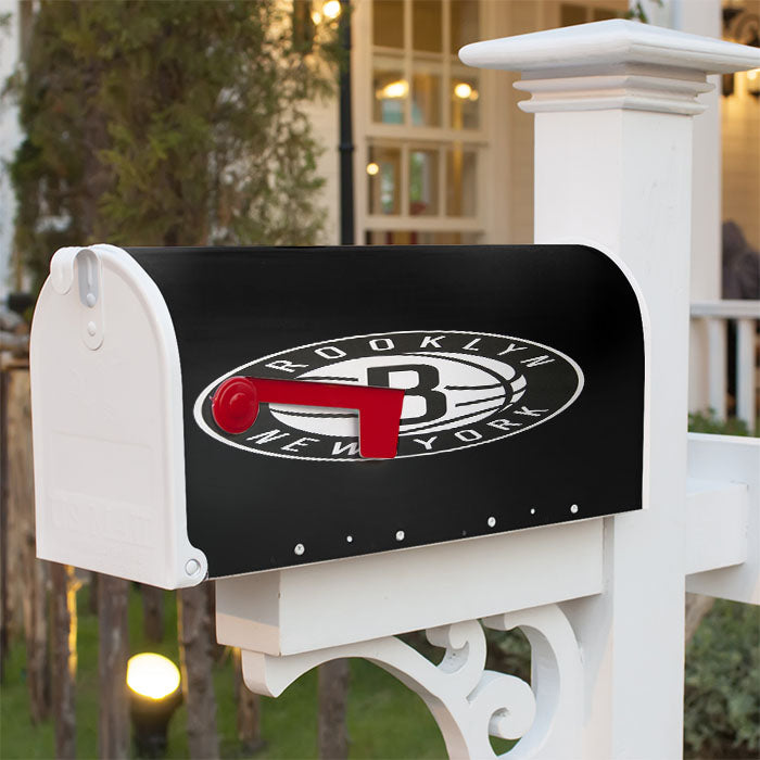 Nets Brooklyn New York Magnetic Mailbox Cover 18" X 21" Outdoor Decor
