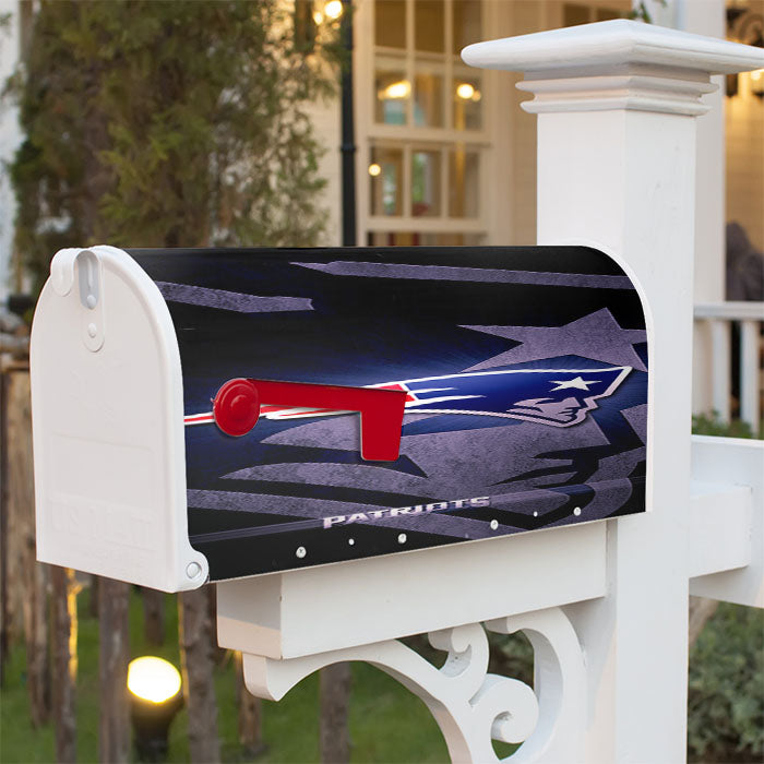 New England Patriots 1 Magnetic Mailbox Cover 18" X 21" Outdoor Decor
